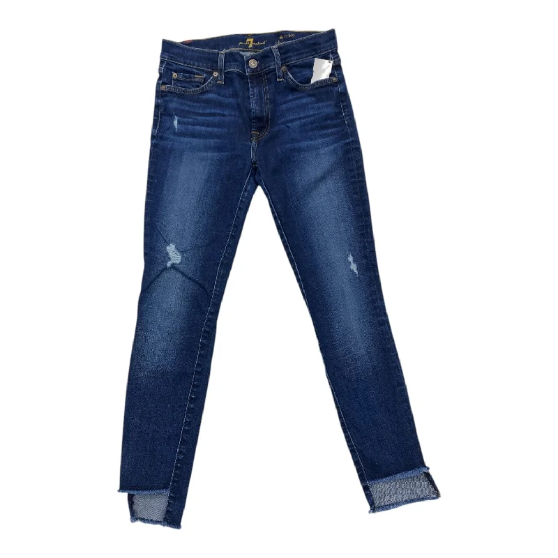 Inexpensive Men's JeansJeans Skinny By 7 For All Mankind In Blue Denim, Size: 4