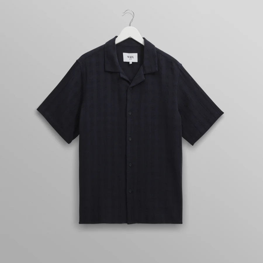 Men's Button-Down Collar Shirts for Staying PolishedDidcot SS Shirt Open Weave Grid (Navy) Men's Button-Down Collar Shirts for Staying PolishedDidcot SS Shirt Open Weave Grid (Navy)