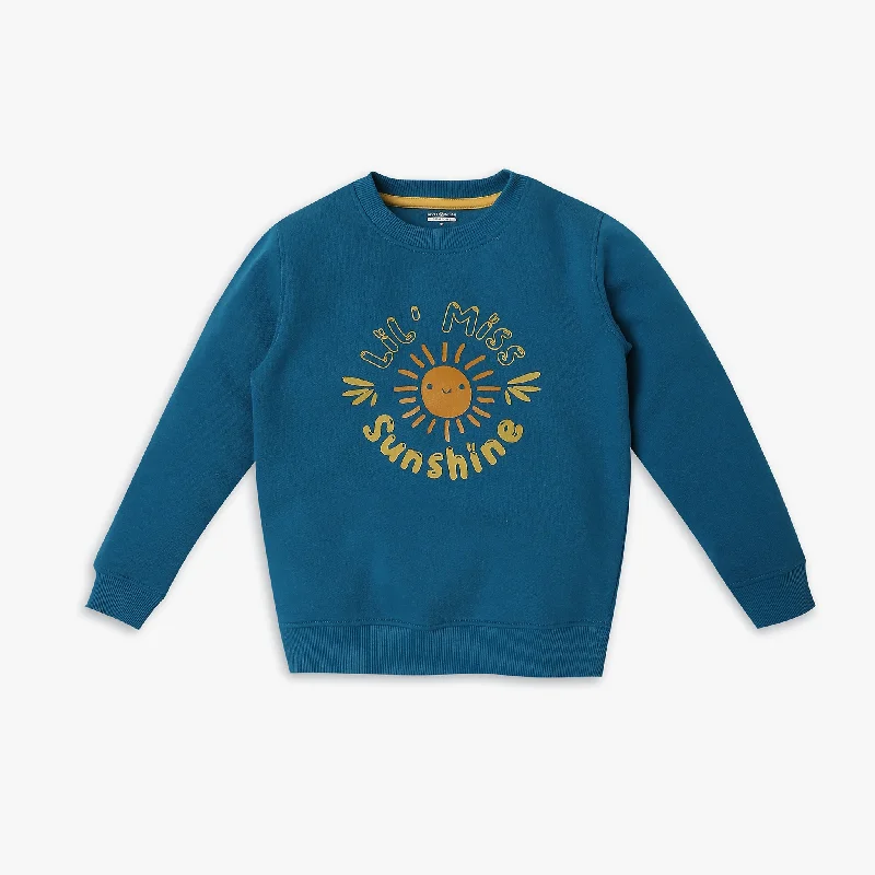Men's Shirts with Double-Breasted DesignsGirl's Regular Fit Graphic Sweat Tee