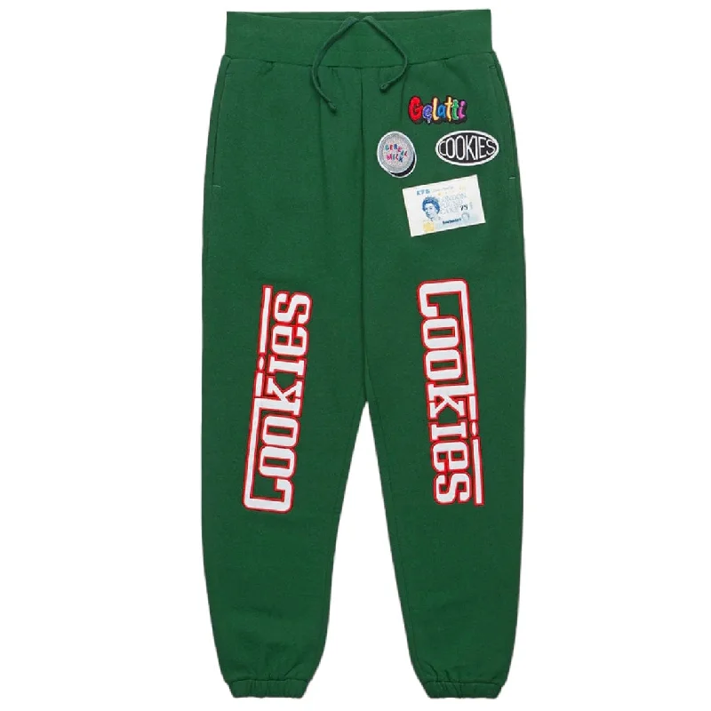 Men's Pants with Flap PocketsCookies Enzo Fleece Sweatpants (Forest Green) CM241BKP03 Men's Pants with Flap PocketsCookies Enzo Fleece Sweatpants (Forest Green) CM241BKP03