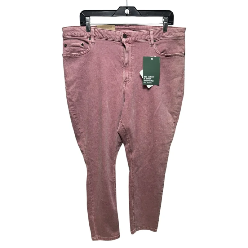 Authentic Men's Denim JeansJeans Straight By L.l. Bean In Mauve, Size: 18