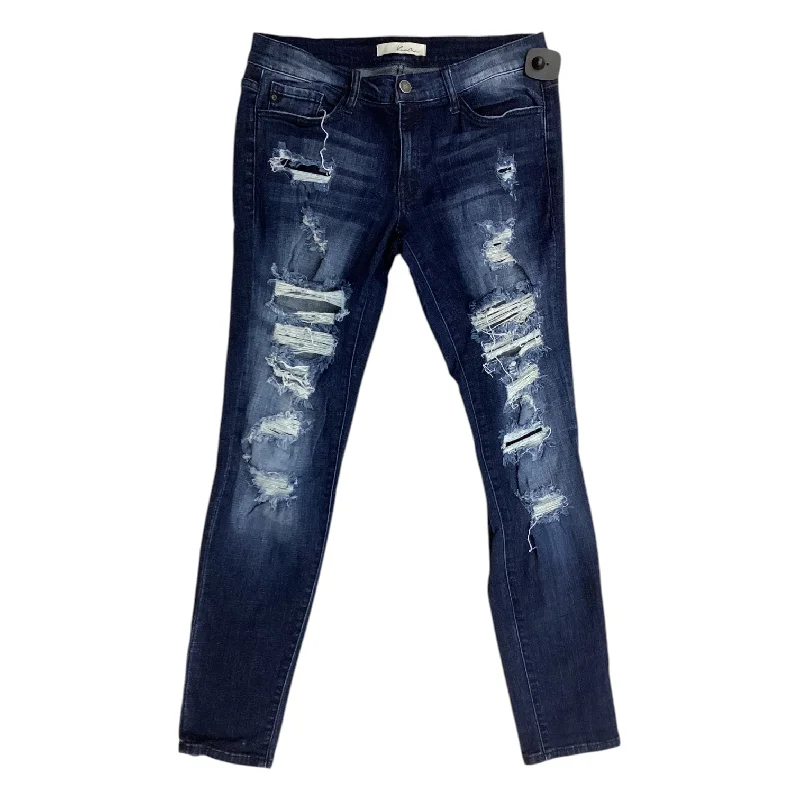 Baggy Cargo Men's JeansJeans Straight By Kancan In Blue Denim, Size: 6