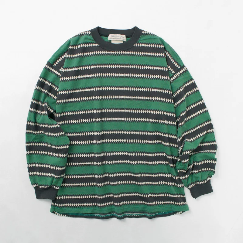 Men's Shirts with Drawstring WaistbandsREMI RELIEF / Native Striped Long Tee