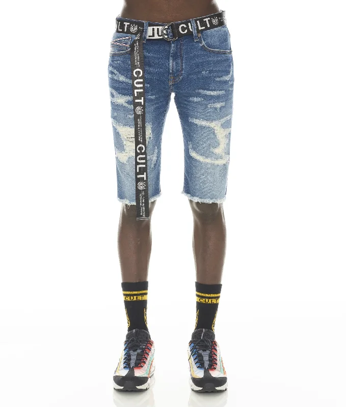 Men's Board Shorts for SurfingROCKER SHORT STRETCH BELTED IN RAZOR
