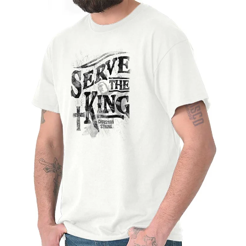 Versatile Men's Short-Sleeve ShirtsServe The King T Shirt