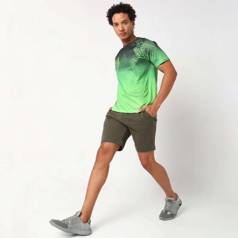 Men's Shirts with Single-Breasted DesignsRegular Fit Graphic AirDry ⓒ Tee