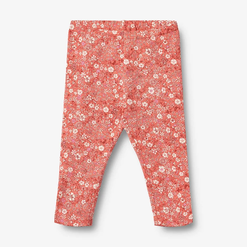 Men's Pants with Stretchable Fabric for FlexibilityJersey Leggings Jules - coral flowers