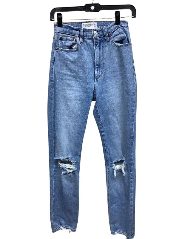 Flexible Men's JeansJeans Skinny By Abercrombie And Fitch In Blue Denim, Size: 0