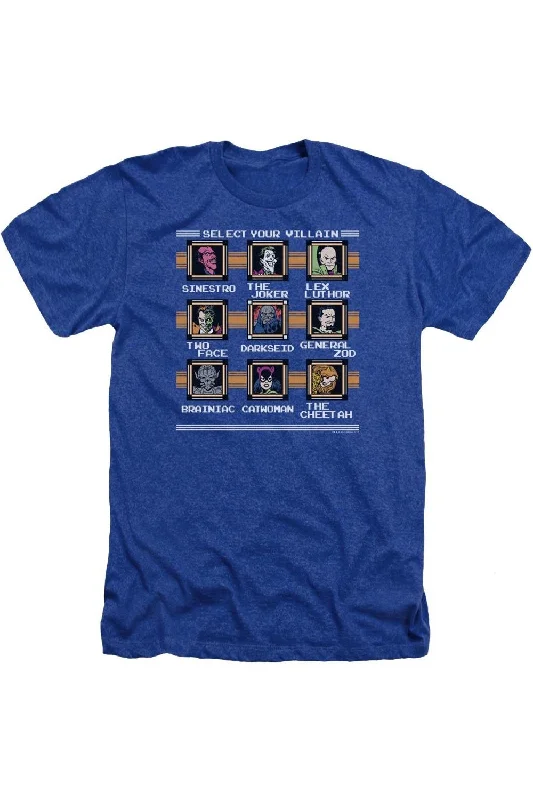 Men's Shirts with Wrinkle-Resistant FabricDC Comics Stage Select Adult Heather Tee / T-Shirt Men's Shirts with Wrinkle-Resistant FabricDC Comics Stage Select Adult Heather Tee / T-Shirt