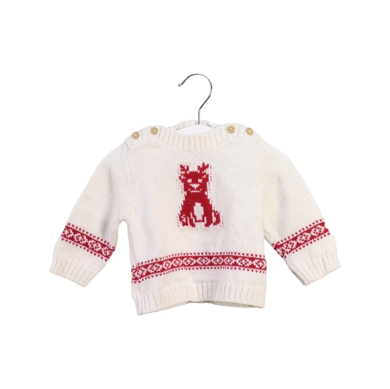 Men's Sweaters with Embroidered DesignsBout'Chou Knit Sweater 0-3M
