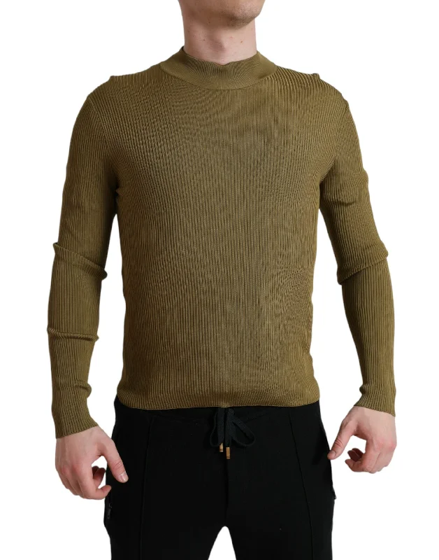 Men's Sweaters for Everyday WearDolce & Gabbana  Viscose Crew Neck Men's Sweater