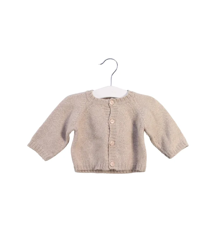 Men's Sweaters with High-Low HemlinesBonpoint Cardigan 3-6M
