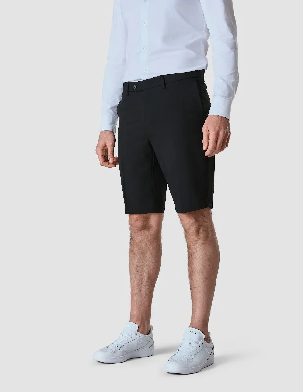 Men's Pants with Hidden PocketsEssential Suit Shorts Black