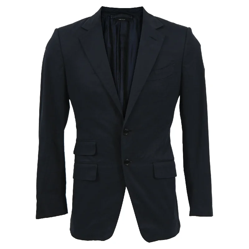 Tom Ford O'Connor Slim-Fit Unstructured Blazer in Navy Wool