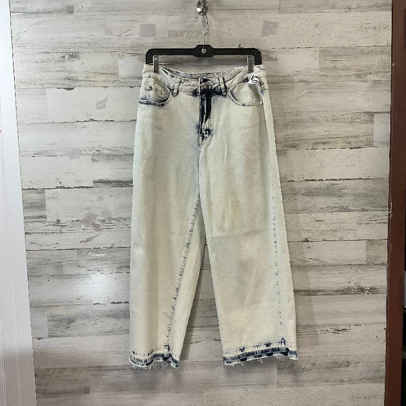 Fashionable Men's JeansJeans Wide Leg By Tribal In Blue, Size: 6