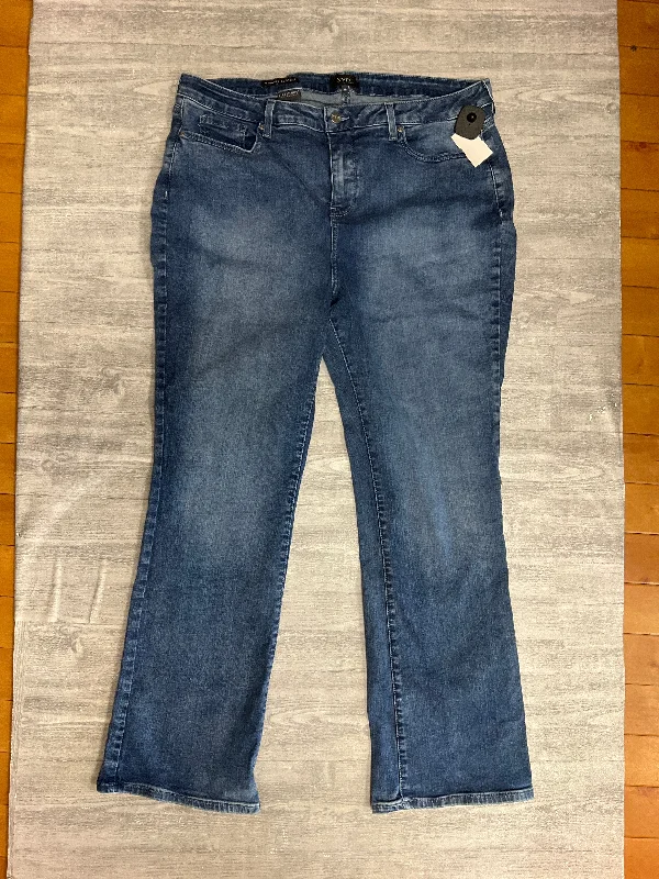 Men's Jeans with PocketsJeans Boot Cut By Not Your Daughters Jeans In Blue Denim, Size: 18