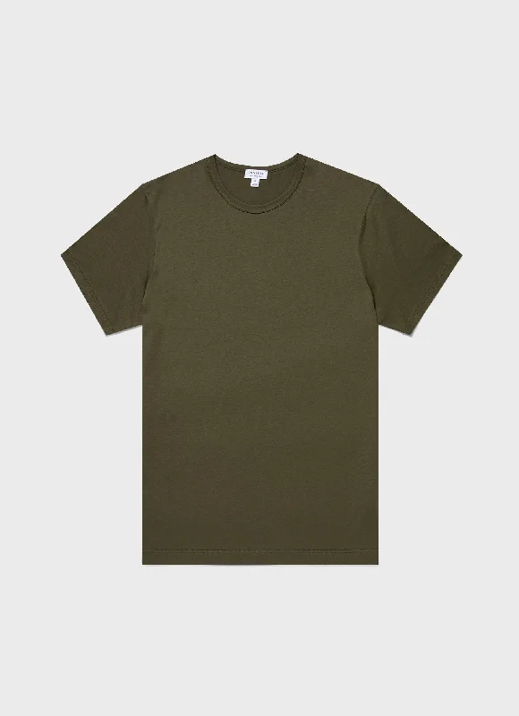 Men's Shirts with Pleated HemlinesMen's Classic T-shirt in Pine Green