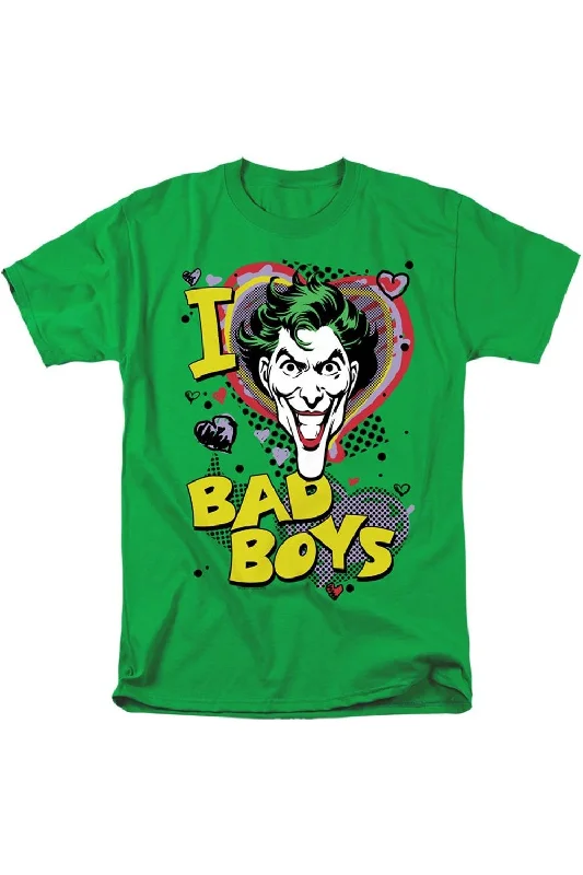 Comfortable Men's Polo ShirtsDC Comics I Heart Bad Boys 2 Short Sleeve Adult Tee / T-Shirt Comfortable Men's Polo ShirtsDC Comics I Heart Bad Boys 2 Short Sleeve Adult Tee / T-Shirt