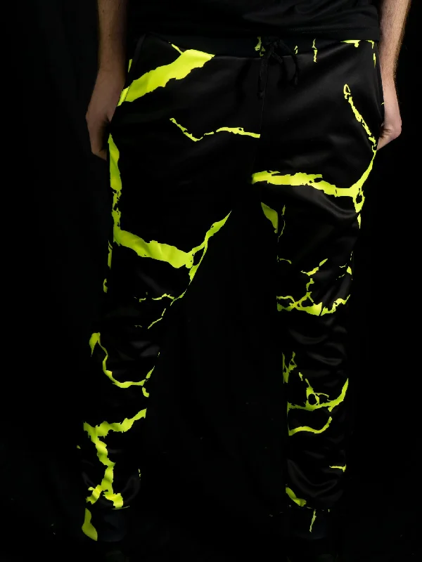 Men's Pants with Flat-Front DesignsNeon Electro Shock Joggers