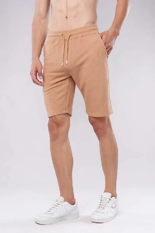 Men's Pants with Slant PocketsTaupe Terry Shorts