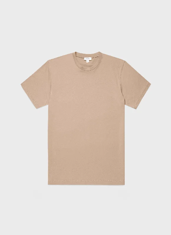 Men's Shirts with Short PlacketsMen's Riviera Midweight T-shirt in Sandstone