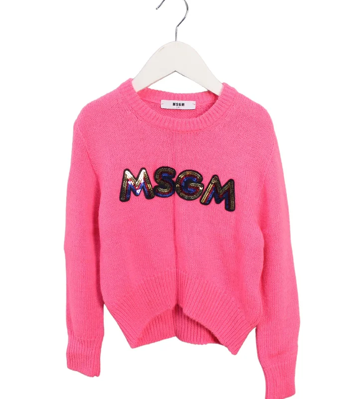 Men's Sweaters with Patchwork DesignsMSGM Knit Sweater 4T