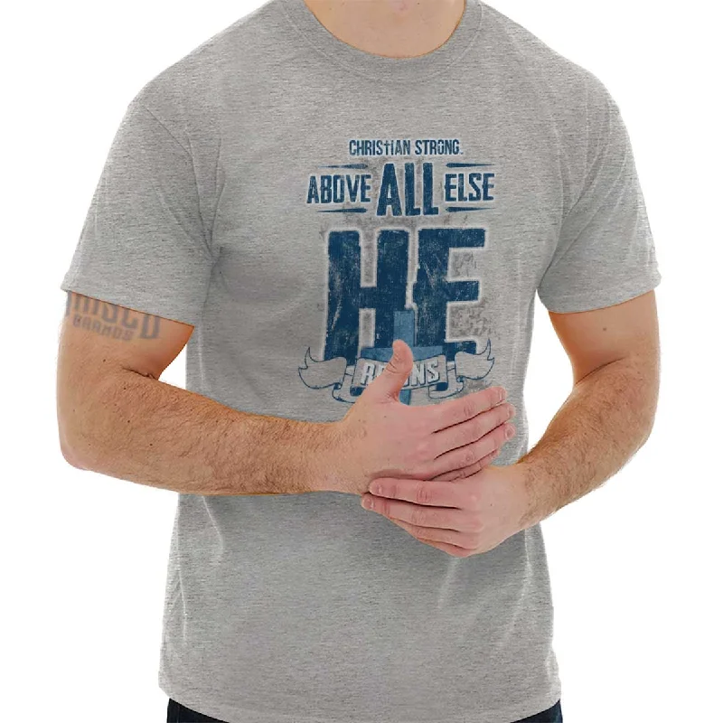 Men's Designer Dress Shirts for High-End FashionGod Reigns T Shirt
