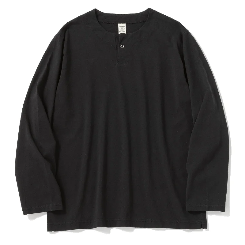Men's Shirts with CollarsJackman L/S Henleyneck T-Shirt Black