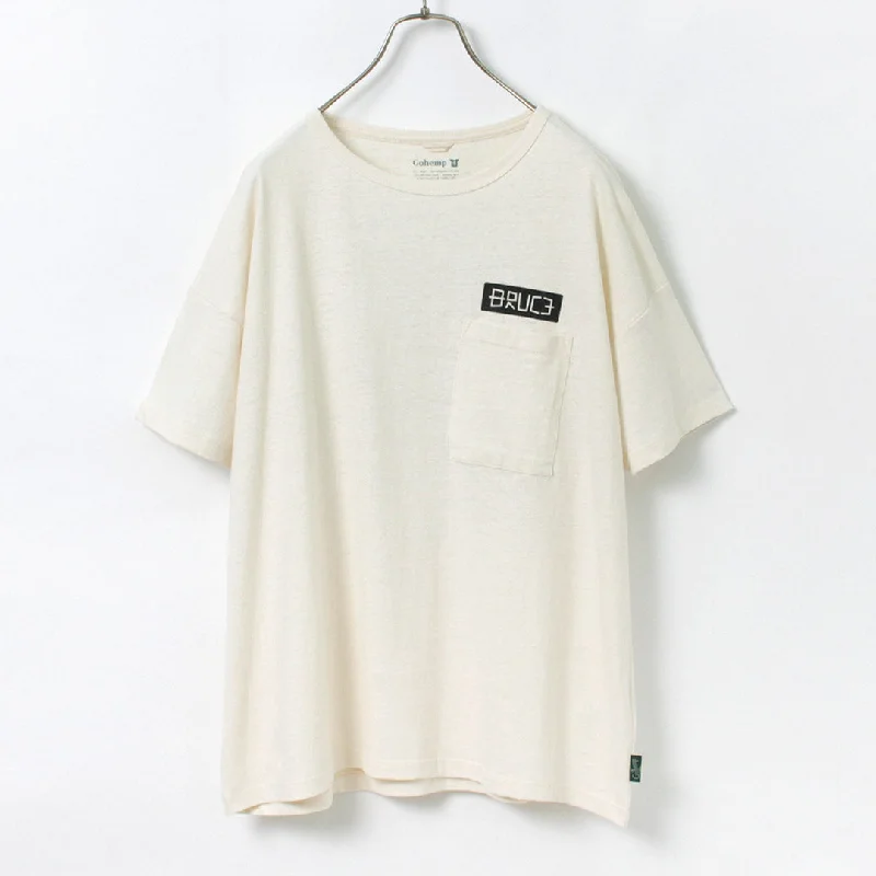 Men's Shirts with Cowl NecksGOHEMP / NC Mono Tone Wide Poket Tee