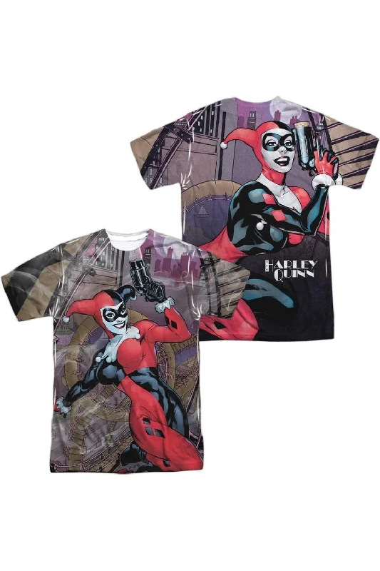 Men's Shirts with Roll-Up SleevesBatman Roller Coaster Of Love (Front/Back Print) Short Sleeve Adult Poly Crew Tee / T-Shirt Men's Shirts with Roll-Up SleevesBatman Roller Coaster Of Love (Front/Back Print) Short Sleeve Adult Poly Crew Tee / T-Shirt