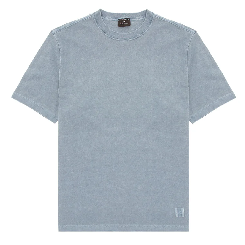 Elegant Men's Dress ShirtsPaul Smith S/S T-Shirt Acid Wash Indigo
