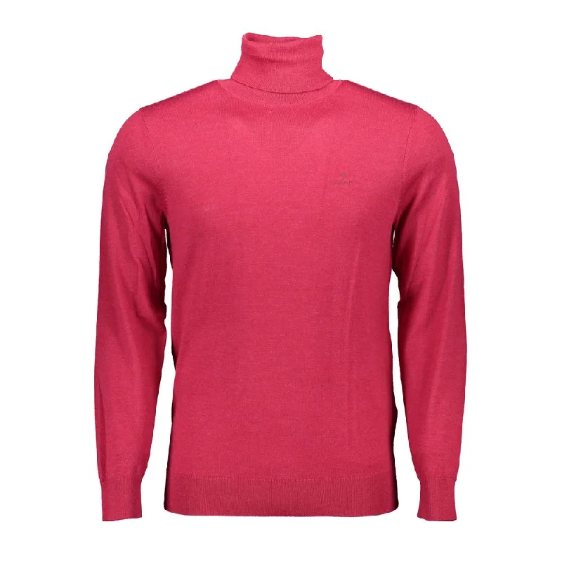 Striped Men's SweatersGant Elegant  Turtleneck Sweater in Pure Men's Wool