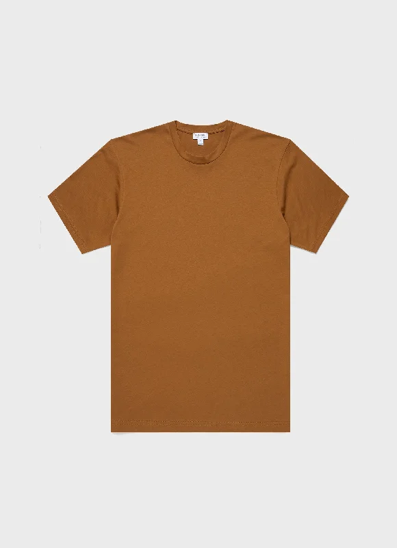 Men's Shirts with Scoop NecksMen's Riviera Midweight T-shirt in Golden Brown