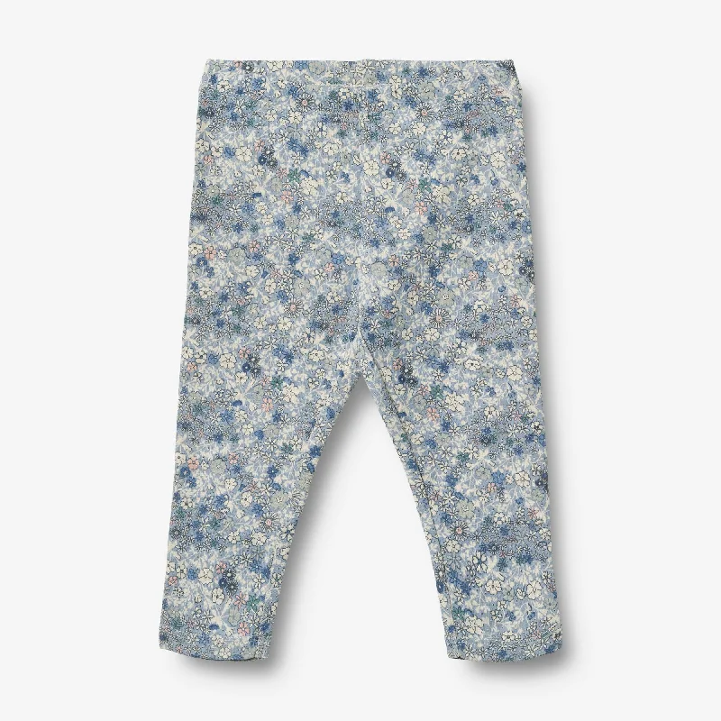 Men's Pants with Moisture-Wicking PropertiesJersey Leggings Jules - blue summer flowers Men's Pants with Moisture-Wicking PropertiesJersey Leggings Jules - blue summer flowers