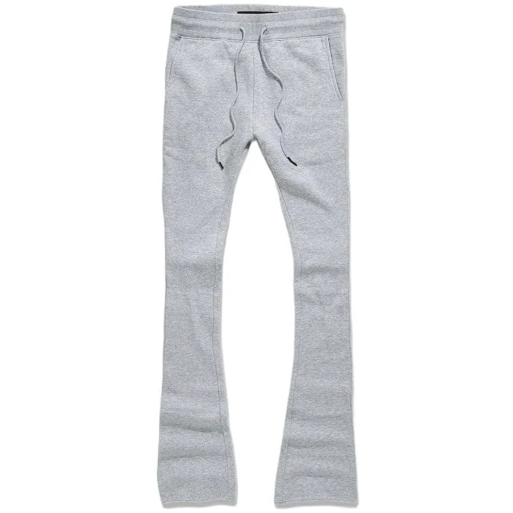 Men's Pants with Ripped and Distressed DetailsJordan Craig Uptown Stacked Sweatpants (Heather Grey) 8826L Men's Pants with Ripped and Distressed DetailsJordan Craig Uptown Stacked Sweatpants (Heather Grey) 8826L