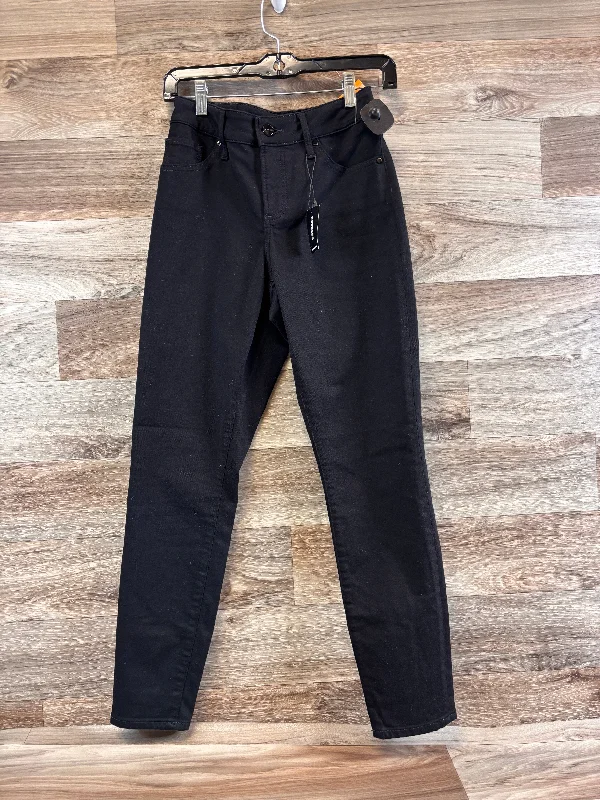 Zip-Fly Men's JeansJeans Skinny By Express In Black Denim, Size: 2