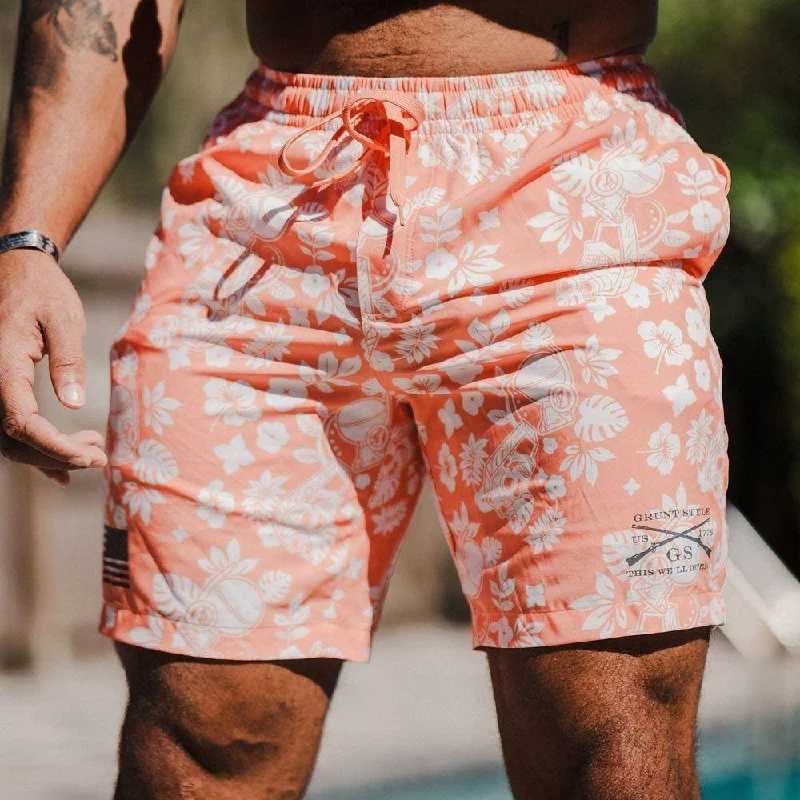 Durable Men's Work PantsGrunt Trunks - Tropical Death