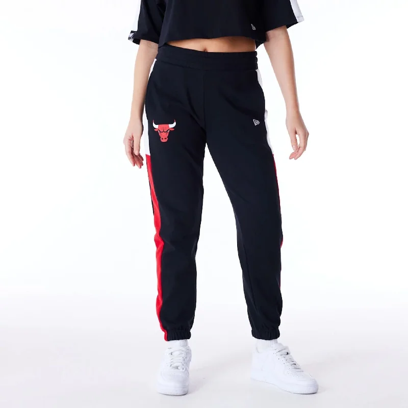 Durable Men's Work PantsChicago Bulls Womens NBA Colour Block Black Fleece Joggers