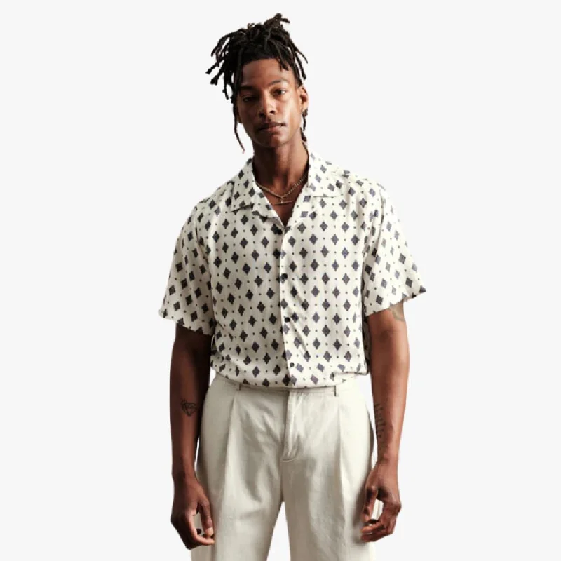 Men's Stain-Resistant Shirts for Mess-Free WearDidcot Shirt Ditsy Tile (Ecru)