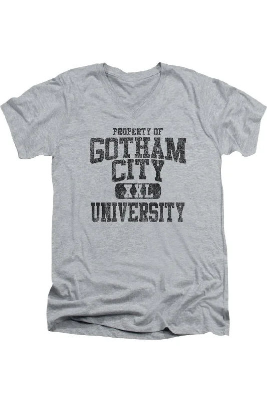 Men's Shirts with Elastic WaistbandsBatman Property Of Gcu Short Sleeve Adult V Neck Tee / T-Shirt Men's Shirts with Elastic WaistbandsBatman Property Of Gcu Short Sleeve Adult V Neck Tee / T-Shirt