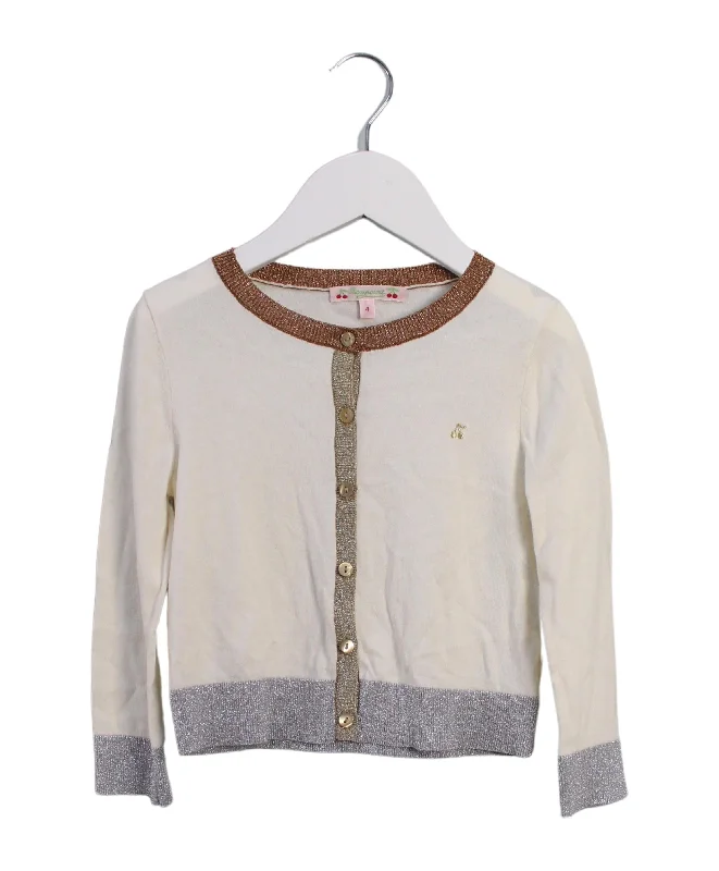 Men's Sweaters with Zip-Up CollarsBonpoint Cardigan 4T