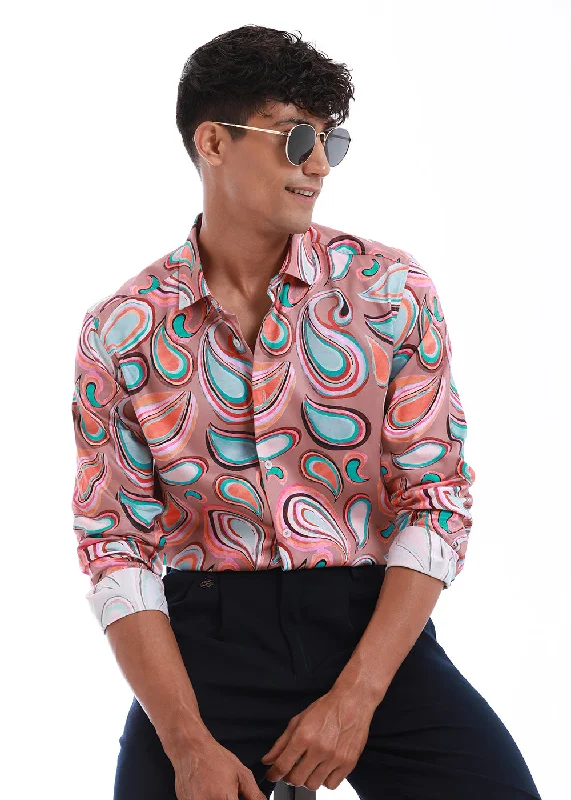 Men's Oxford Shirts for a Preppy StylePaisley Printed Shirt