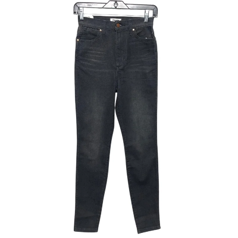 High-Quality Ripped Men's JeansJeans Skinny By Wrangler In Grey Denim, Size:0