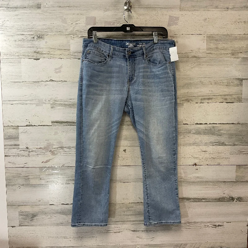 Designer Skinny Men's JeansJeans Skinny By Levis In Blue Denim, Size: 12
