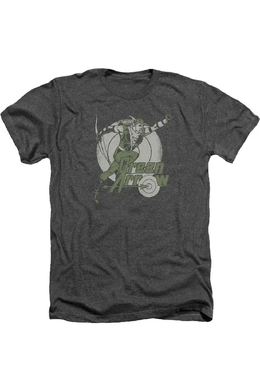 Men's Shirts with Graphic PrintsDC Comics Right On Target Adult Heather Tee / T-Shirt Men's Shirts with Graphic PrintsDC Comics Right On Target Adult Heather Tee / T-Shirt