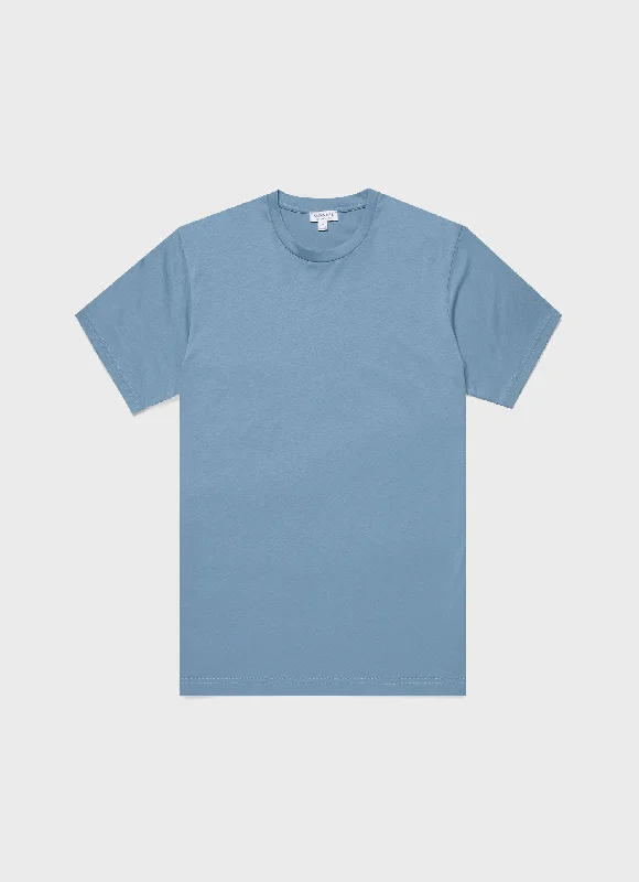 Men's Shirts with Floral PrintsMen's Riviera Midweight T-shirt in Como Blue