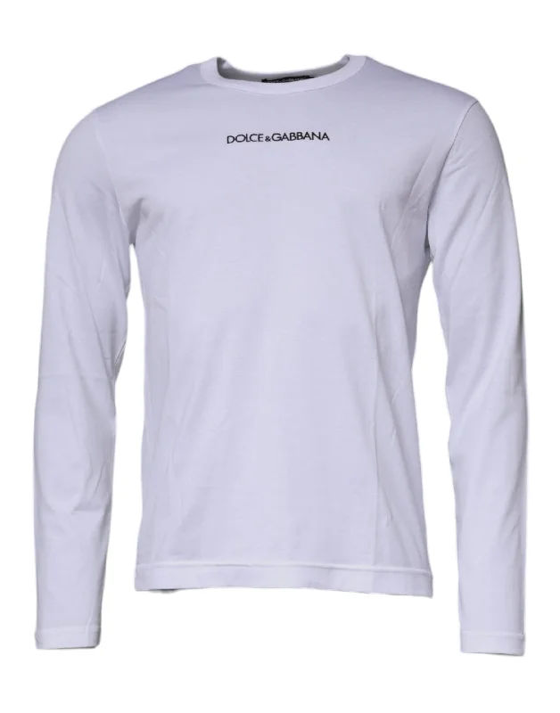 Layered Men's Vest SweatersDolce & Gabbana Logo Crew Neck Cotton Pullover Men's Sweater (Pre-Owned)