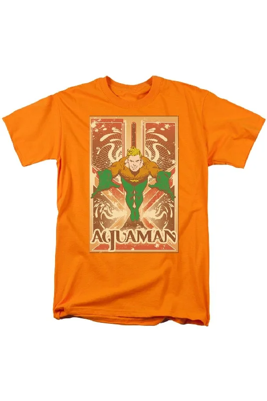 Men's Shirts with Chest PocketsDC Comics Aquaman Aquaman Short Sleeve Adult Tee / T-Shirt Men's Shirts with Chest PocketsDC Comics Aquaman Aquaman Short Sleeve Adult Tee / T-Shirt