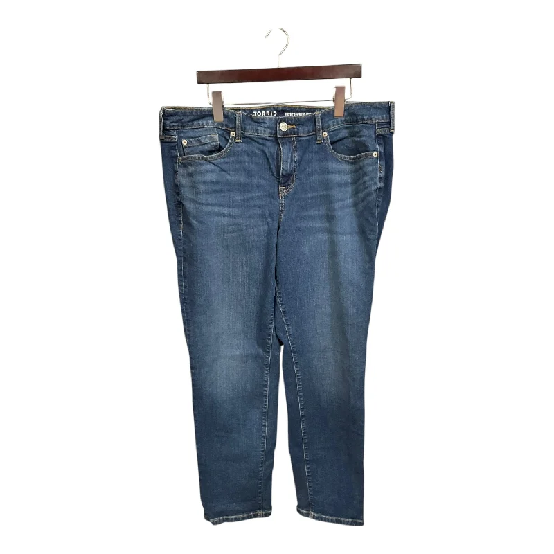Men's Jeans with PocketsJeans Wide Leg By Torrid In Blue Denim, Size: 18