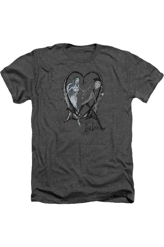 Men's Shirts for Outdoor ActivitiesCorpse Bride Runaway Groom Adult Heather Tee / T-Shirt Men's Shirts for Outdoor ActivitiesCorpse Bride Runaway Groom Adult Heather Tee / T-Shirt